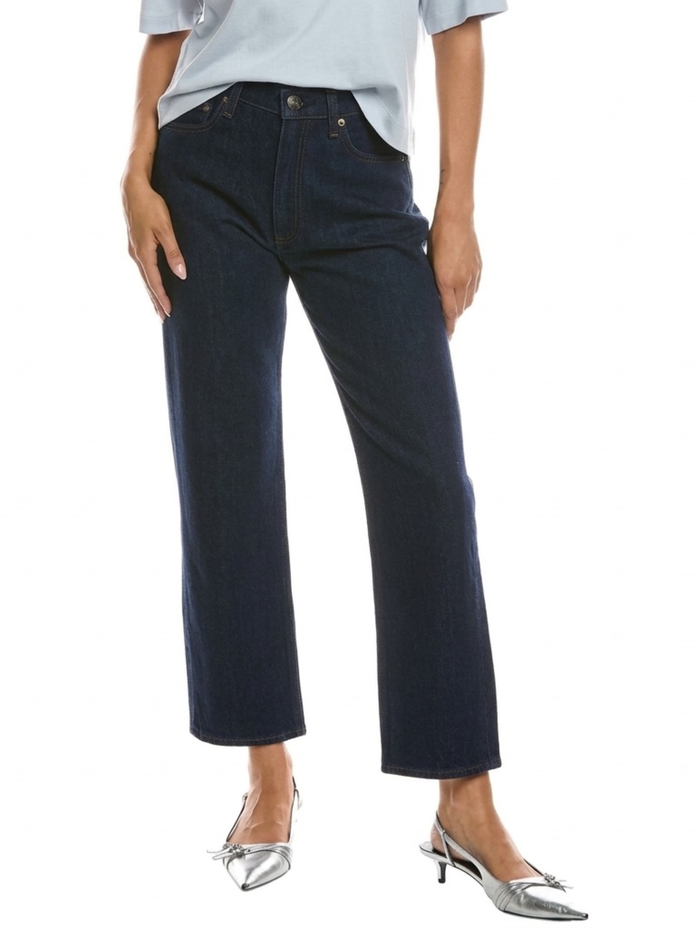 rag & bone Harlow Mid Rise Ankle Straight Jean 26